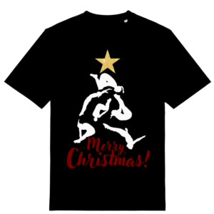 Laste T-Särk, must. Merry Christmas 2