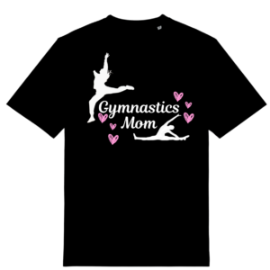 T-Särk, must. Gymnastics mom